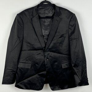 Bosco Uomo Blazer Jacket Size 46 Black One Botton Single Breasted Lined